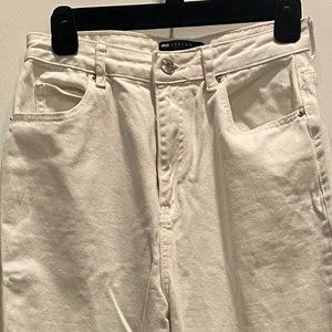 ASOS Design White Jeans, High Rise, Size Tall 28/38